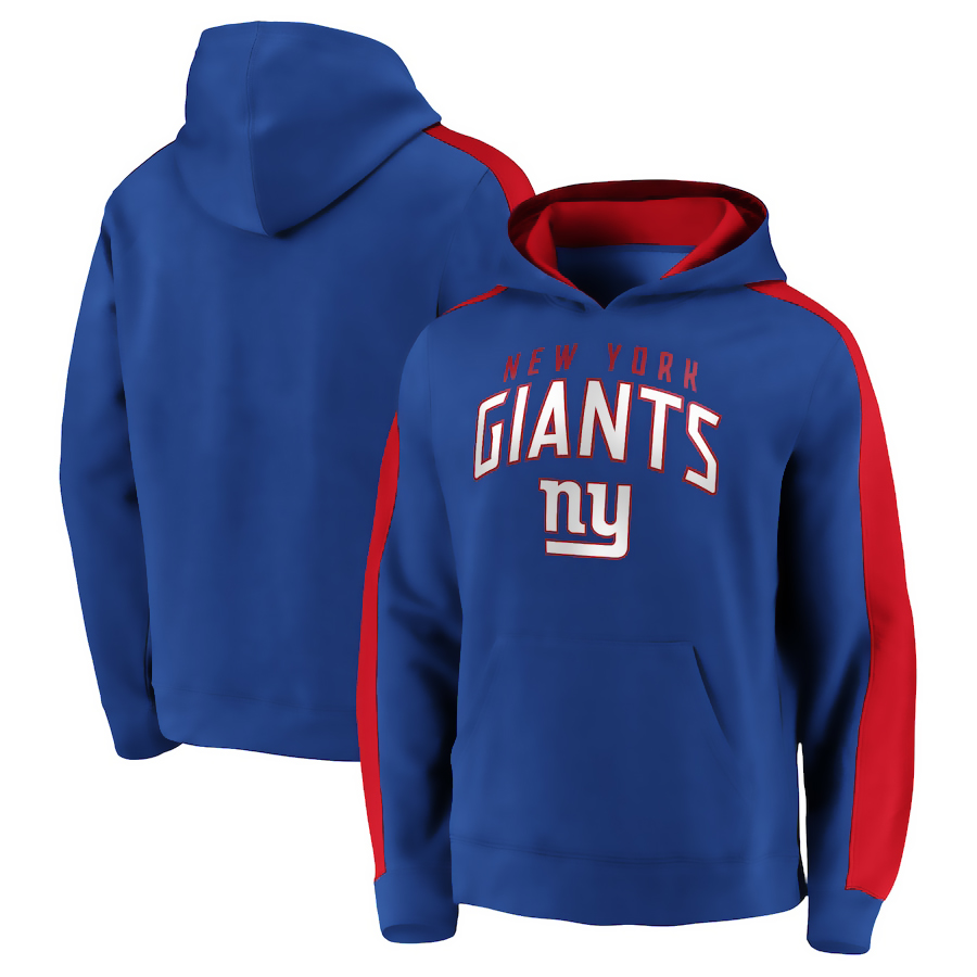 Men's New York Giants Royal Game Time Arch Pullover Hoodie Men's New York Giants Royal Game Time Arch Pullover Hoodie